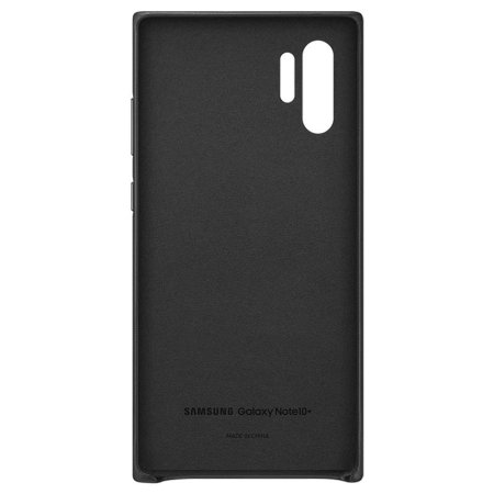 Official Samsung Galaxy Note 10 Plus 5G Leather Cover Case - Black
