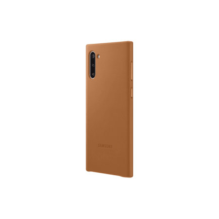 Official Samsung Galaxy Note 10 Plus 5G Leather Cover Case - Camel