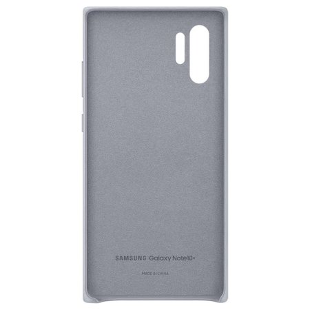 Official Samsung Galaxy Note 10 Plus 5G Leather Cover Case - Grey
