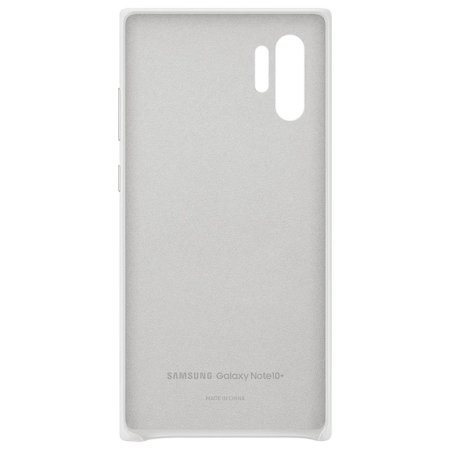 Official Samsung Galaxy Note 10 Plus 5G Leather Cover Case - White