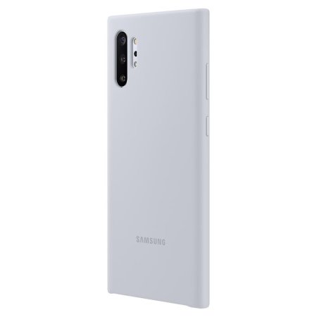 Offizielle Galaxy Note 10 Plus 5G Silicone Cover Hülle - Silber