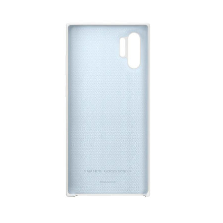 Offizielle Samsung Galaxy Note 10 Plus 5G Silicone Cover Hülle - Weiß