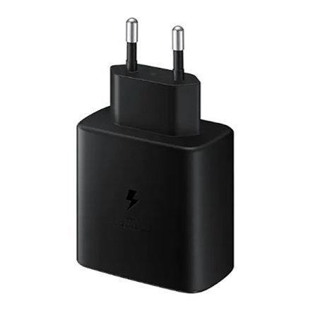 Official Samsung PD 45W Fast Wall Charger with USB-C to USB-C Cable - Black