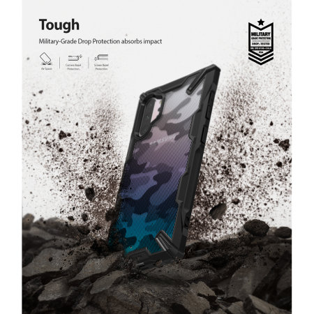 Ringke Fusion X Samsung Galaxy Note 10 Plus 5G Hülle - Camo Schwarz