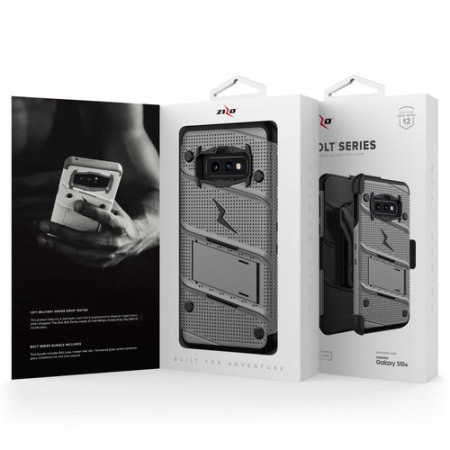 Coque Samsung Galaxy S10e Zizo Bolt & Protection d'écran – Gunmetal