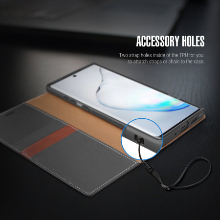 Obliq K3 Samsung Galaxy Note 10 Wallet Case - Grey/Brown