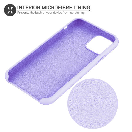 Olixar Soft Silicone iPhone 11 Pro Max Case - Lilac