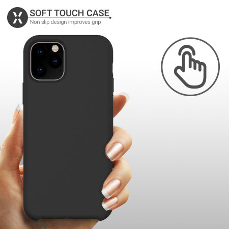 Olixar Soft Silicone iPhone 11 Pro Max Case - Black