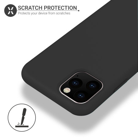 Olixar Soft Silicone iPhone 11 Pro Max Case - Black