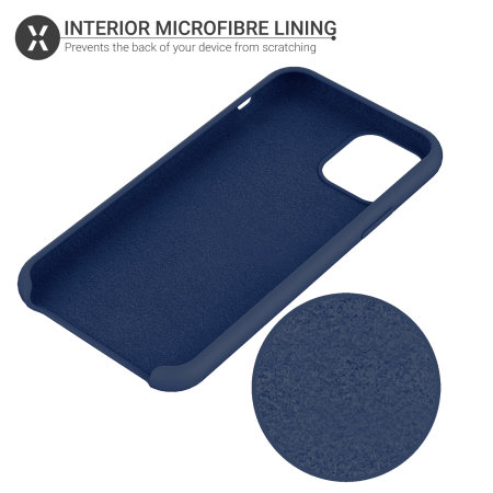 Olixar Soft Silicone iPhone 11 Pro Case - Midnight Blue