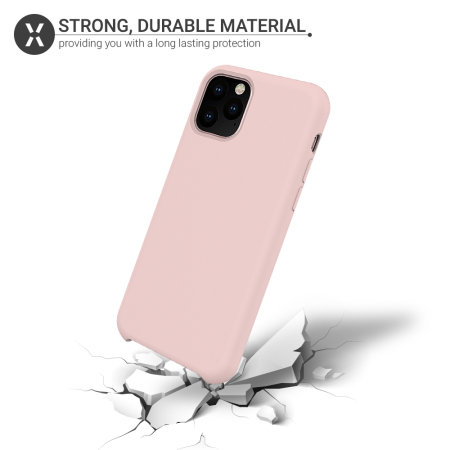 Coque iPhone 11 Pro Olixar en silicone doux – Rose pastel