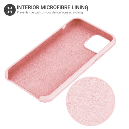 Funda iPhone 11 Pro Olixar Soft Silicone - Rosa Pastel