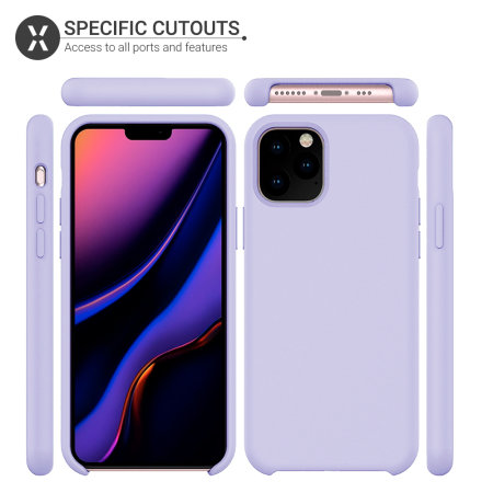 Olixar Soft Silicone iPhone 11 Pro Case - Lilac