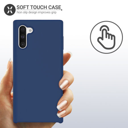 Olixar Samsung Galaxy Note 10 Soft Silicone Case - Midnight Blue
