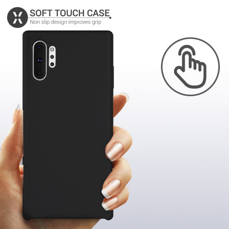 Olixar Samsung Galaxy Note 10 Plus Soft Silicone Case - Zwart