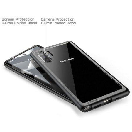 Funda Galaxy Note 10 Plus i-Blason UB Style UB Slim Clear  - Negro