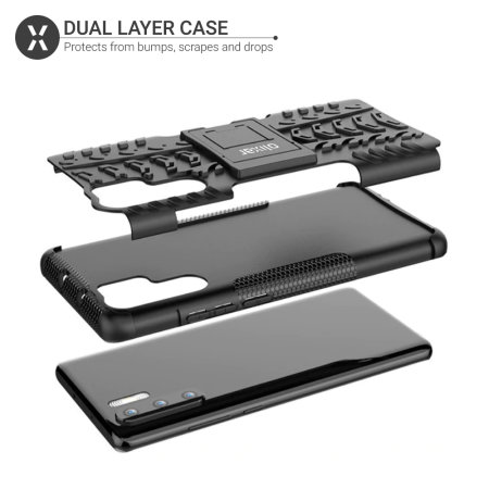Coque Samsung Note 10 Plus Olixar ArmourDillo ultra-robuste – Noir