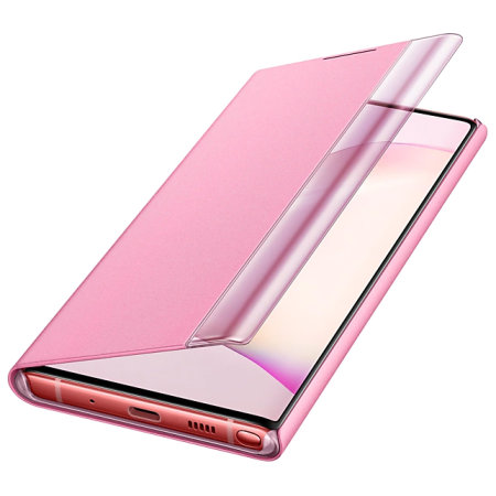 Official Samsung Galaxy Note 10 Plus Clear View Case - Pink