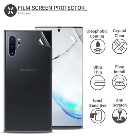Protectores Galaxy Note 10 Plus 5G TPU Olixar - Delantero y trasero