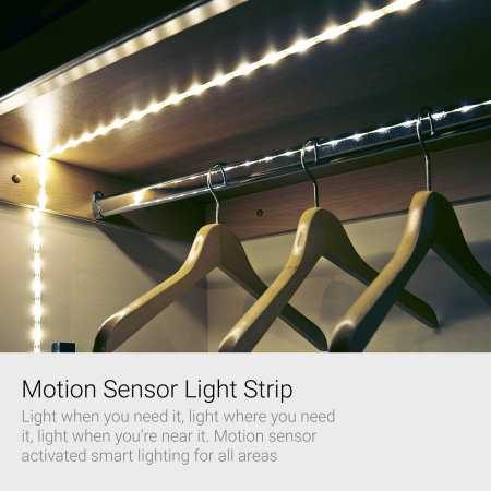 Auraglow Rechargeable Motion Sensor 30 LED 1M Strip Light