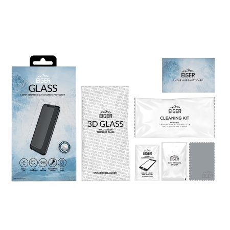 Protection d'écran iPhone 11 Eiger 2,5D en verre trempé – Transparent