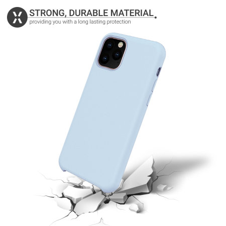 Olixar Soft Silicone iPhone 11 Pro Max Case - Pastel Blue