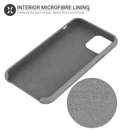 Olixar Soft Silicone iPhone 11 Pro Max Case - Grey