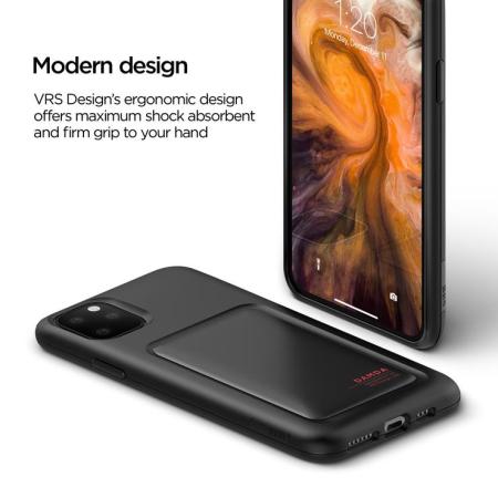 VRS Design Damda High Pro Shield iPhone 11 Pro Hoesje - Mat Zwart