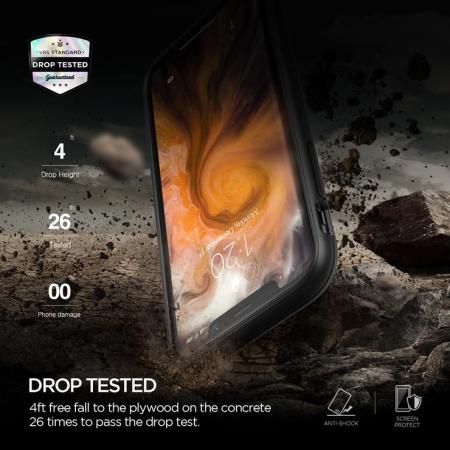VRS Design Damda Glide Shield iPhone 11 Case - Black Marble