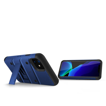 Zizo Bolt Series iPhone 11 Tough Case & Screen Protector - Blue/Black