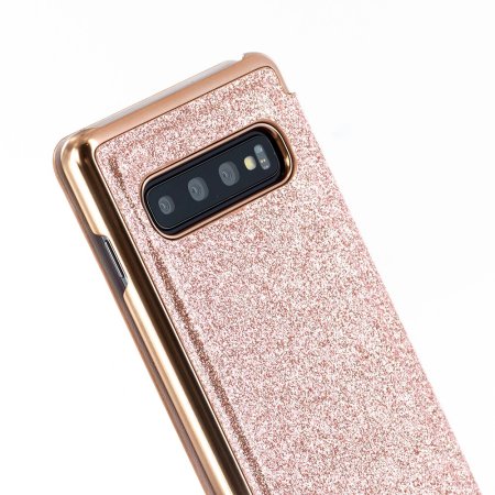 Ted Baker Mirror Glitsee Samsung Galaxy S10 Case - Rose Gold