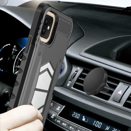 Zizo Electro iPhone 11 Tough Case & Magnetic Vent Car Holder - Black