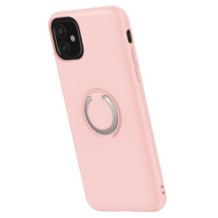 Zizo Revolve Series iPhone 11 Ultra Thin Ring Case - Rose Quartz