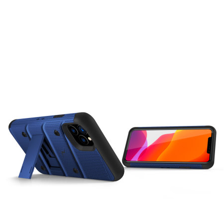 Zizo Bolt iPhone 11 Pro Max Case & Screenprotector - Blauw / Zwart