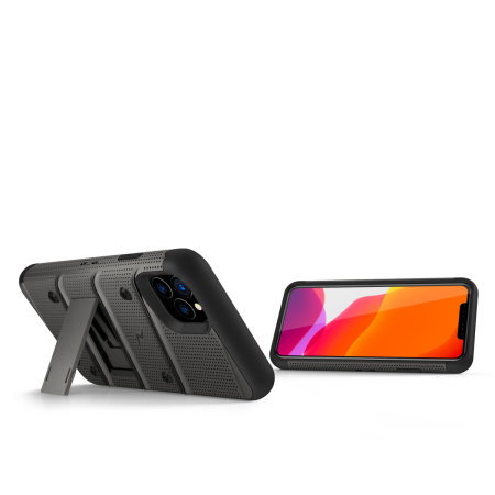 Zizo Bolt iPhone 11 Pro Max Case & Screenprotector - Grijs / Zwart