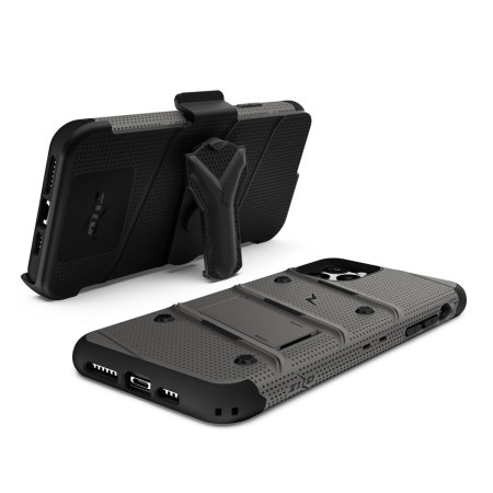 Zizo Bolt iPhone 11 Pro Case & Screenprotector - Grijs / Zwart