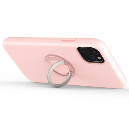 Coque iPhone 11 Pro Zizo Revolve avec bague de maintient – Quartz rose