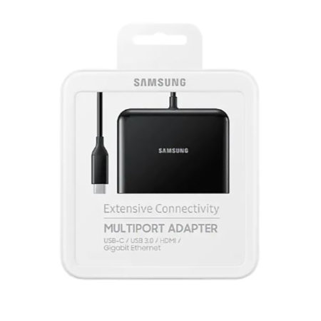 Official Samsung Type C 4-in-1 Multi-Port 4K Adaptor - Black
