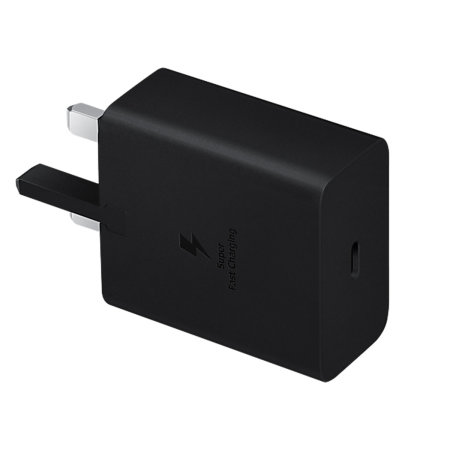Official Samsung 45W Fast Wall Charger & 1m USB-C to C Cable - Black