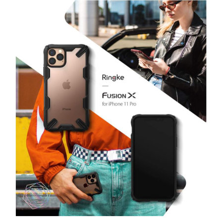 Ringke Fusion X Design iPhone 11 Pro Bumper Case - Black