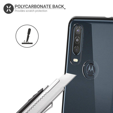 Olixar ExoShield solid klipsdeksel til Motorola One Action - Svart