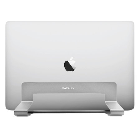 Macally Universal Vertical Laptop Stand 13"-17" - Aluminium Silver
