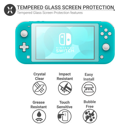 Olixar Nintendo Switch Lite Tempered Glass Screen Protector