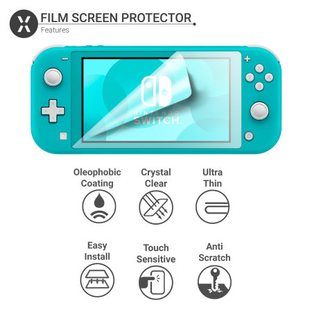 Olixar Nintendo Switch Lite Screen Protector 2-in-1 Pack