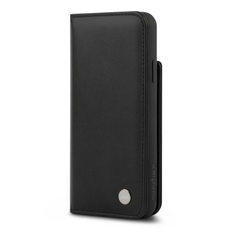 Housse iPhone 11 Pro Max Moshi Overture portefeuille en cuir – Noir