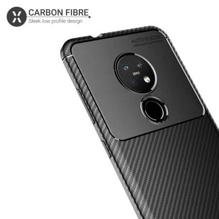 Olixar Carbon Fibre Nokia 6.2 Case - Black