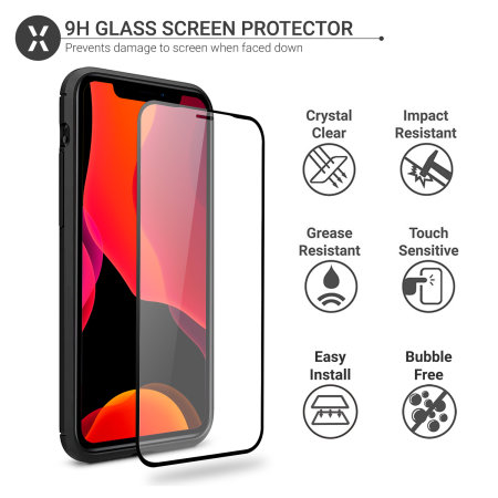 Olixar Sentinel iPhone 11 Pro deksel og skjermbeskytter i glass