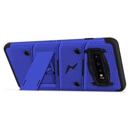 Zizo Bolt Samsung Galaxy S10 5G Stoere Case & Riemclip - Blauw