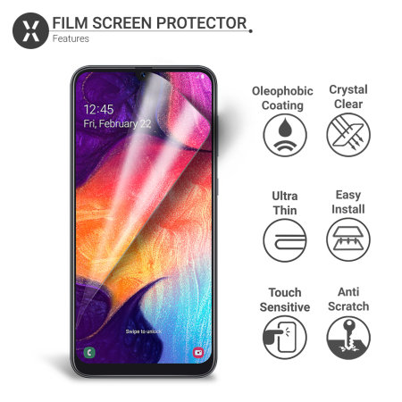 Olixar Samsung Galaxy A50s Film Screen Protector 2-in-1 Pack