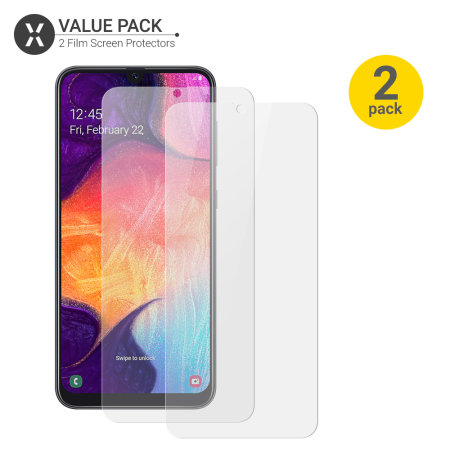 Olixar Samsung Galaxy A50s Film Screen Protector 2-in-1 Pack